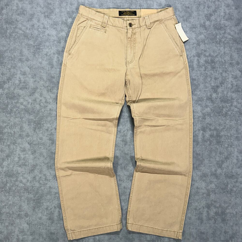 Vintage Y2K Old Navy Surplus 94105.E-W Khaki Utility Pants Low Rise Mens 33x30